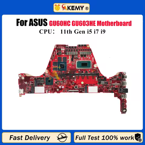 GU603HE Laptop Motherboard For ASUS ROG Zephyrus M16 GU603 GU60HC GU603HE Mainboard W/ 11th Gen i5 i