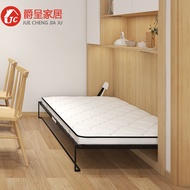 Invisible Bed Wardrobe Integrated Hardware Electric Murphy Bed Hidden Bed Study Folding Bed Side Flip up and down Wall Bed