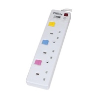 PowerPac 3 Way Safety Extension Socket 2 Meter with Individual Switch 2 Pin Direct (PP3883-2)