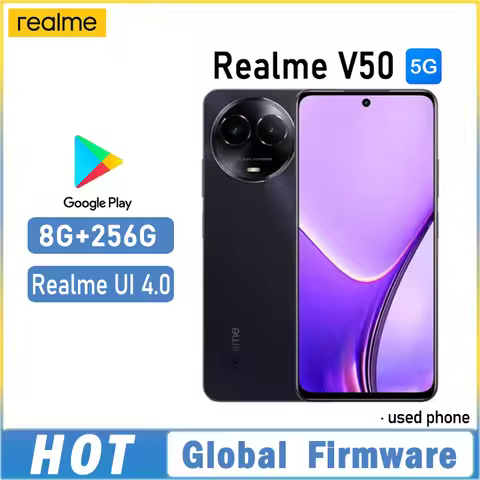 OPPO Realme V50 5G smartphone Global firmware MTk Dimensity 6100+ 6.72" 8GB 256GB reakme UI 4.0 13MP