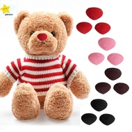 QBHDIA Puppet Dolls DIY Craft Tool Safety Nose 1214mm Velvet Nose Buttons Pink Red Black Brown Triangle Noses Dolls Nose Flocking Nose Teddy Bear Nose