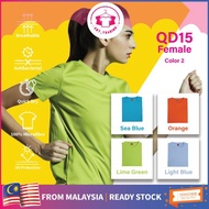Oren Sport 100%Microfiber round neck plain tee Baju Perempuan/Baju kosong/Female/sport wear /quick d