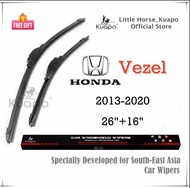 2013-2020 Honda Vezel Wiper Blade for HRV HR-V SUV Car Window Wipers Set (silicone banana Front / original Rear) from Kuapo