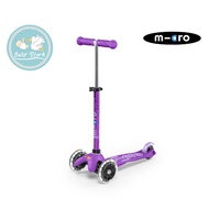 Mini Micro Deluxe LED 3 Wheel Scooter - Purple