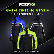 FOXDRY 06 PREMIUM WATERPROOF RAINCOAT SET BAJU HUJAN JAKET HUJAN MOTORSIKAL