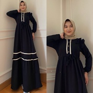 HITAM Formal Dresses Eid Dresses Beautiful Black Luxury Casual Latest Invitations 2024 2XL 3XL 4XL X