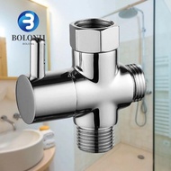 BO 3 Way Shower Head Diverter Valve, G1/2 T-adapter 3 Way Switch Faucet Valve, Shower Faucet Connect