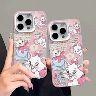 Premium Matte Hologram Imd Polycarbonate Marry Cat Pink Cutie Case OPPO A58 A78 A60 A71 A74 A98 A1 R