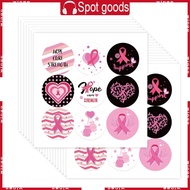 WIN Ribbon Sticker Water Bottle Labels Breasts Cancer Awareness Sticker Support Group Sticker for Pa