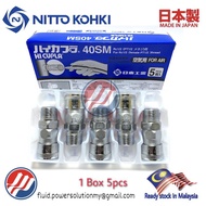 "Genuine" Nitto Kohki Hi Cupla 40SM Socket Male Thread BSPT 1/2",1 Box 5pcs , Hi Coupler , Quick Cou