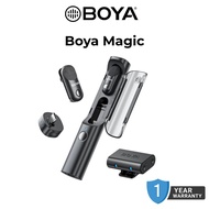 BOYA Magic Transformable Wireless Microphone 4 Forms in 1 World's First Al-Powered Mic for (TYPE-C)