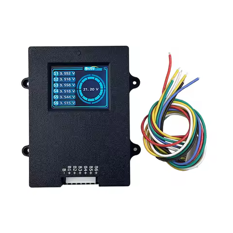 Active Balancer 4S 6S with Voltage Display Lifepo4 Equalizer Lipo/LTO Battery Voltage Tester