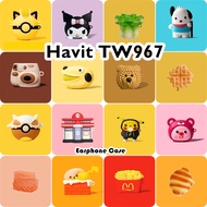 【imamura】For Havit TW967 Case Cool Cartoon Soft Silicone Earphone Case Casing Cover NO.3