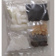 Set Getah Anggur, Biji Selasih, Buah Kembang Mangkuk, Halua Kundur, Gula Batu