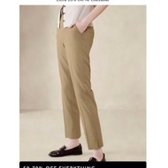 Lightweight straight-leg elastic waist trousers made in surplus b2nan2