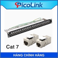 Cat7 FTP 1U PicoLink 24-port Patch Panel connection bar, PL-F1U24P -C7