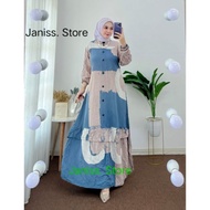 -termurah- gamis twill pekalongan gamis rayon twill ori model rempel