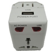 Universal travel adapter wth USB charger 1.5A