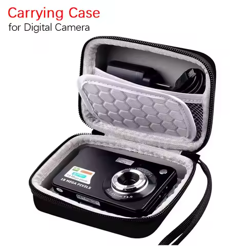 EVA Mini Camera Case Hard Shell Carrying Case Suitable for Sony Canon Fuji Samsung Ricoh Camera Case