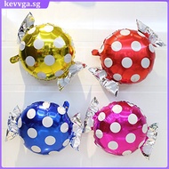 8 Pcs Candy Balloons Lollipop Balloons Aluminum Balloons for Birthday Party Decoration (Dot and Stri