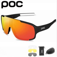 『READY STOCK』POC 4 lens set cycling glasses ASPIRE fully coated bicycle goggles can be equipped with myopia sunglasses