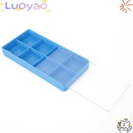 LUOYAO Watch Parts Storage Box, Plastic Material 8 Grid Watch Parts Organizer, Professional Plastic 