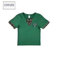 Chelsee เสื้อยืดคอกลม เด็กผู้ชาย แขนสั้น รุ่น 127994 ปักลาย อายุ 1.5-10 ปี ผ้า 100%Cotton เสื้อผ้าเด
