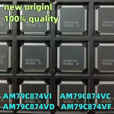 (5piece) 100% New AM79C874 AM79C874VI AM79C874VC AM79C874VD AM79C874VF QFP80 Chipset
