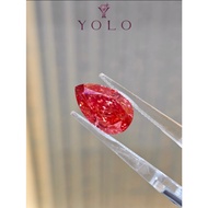YOLO Lab-grown diamond Pear 5.22ct Fancy vivid Pink--8764965165434