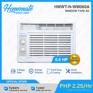 HOMEMATE 0.6HP R32 Window Type Air Conditioner Manual Energy Efficient