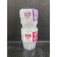 10pcs Clear Microwavable Round Plastic Container 250ml/450ml/625ml/750ml/1250ml/1500ml