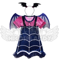hiCosplaydy Kids Vampirina Vampire Dress Cosplay Costume
