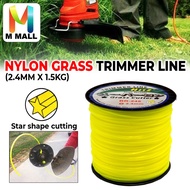 [1 Roll] Hitz Nylon Grass Trimmer Line Grass Cutter / Tali Mesin Rumput (2.4mm x 1.5kg)