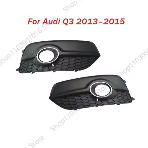 For Audi Q3 2013 2014 2015 Fog Light Cover Front Bumper Fog Lamp Bezel Frame Grille Car Accessories 