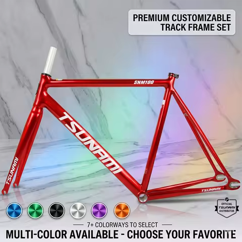 TSUNAMI SNM100 Fixed Gear Bike 700C Aluminum Alloy Track Bicycle Single Speed Racing Fixie DIY Custo