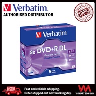Verbatim DVD+R 8X DL 8.5GB 43541 (5pcs Jewel)