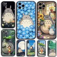 Black TPU silicone soft shell compatible 【DM-A7】cartoon Anime Totoro for iPhone 5 5s SE 6 6s 6Plus 6
