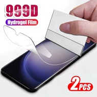 Samsung S21Ultra S20Ultra 2Pcs 999D HD Clear Soft Hydrogel Film For Samsung Galaxy S21 S20 FE Plus U