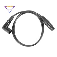 Right Angle Male to Female XLR Cable, Microphone Cord,  Signal Wire Cord for Equilibrium / Mixer / A