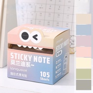 Mr. Paper 6Style 105Sheets/roll Pull-out Sticky Notes Student Stationery Sticky Notes Transparent Co