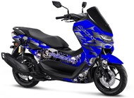 Decal Stiker Full Body New nmax 2020 Biru - Motif Tengkorak
