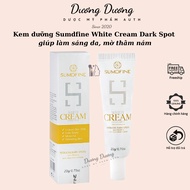 Sumdfine White Cream Dark Spot helps brighten skin and fade Dark spots 20g