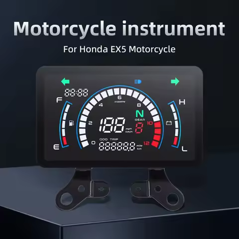 Universal Motorcycle Speedometer Digital Panel for HONDA DREAM EX5 Moto Meter Speed Tachometer Gauge
