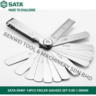SATA 09401 14PCS FEELER GAUGES SET 0.05 - 1.00MM