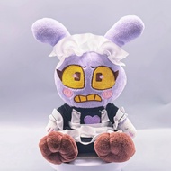 Digital Circus Black Pink Coat Maid Costume Sitting Rabbit Plush Toy HAKQ