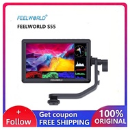 FEELWORLD S55 6" DSLR Camera 4K Monitor HDMI I/O 3D LUT 160° View Rec.709 IPS Tilt Stand Power Outpu