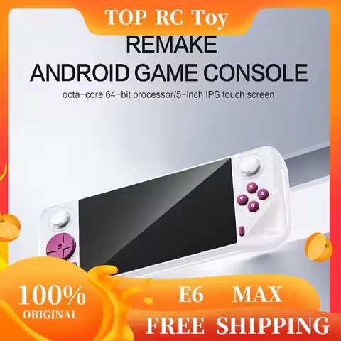 2025 E6 Max Handheld Game Console A527 Octa-Core Hdmi Tv Connection 5.0-Inch Touchscreen Android Sys