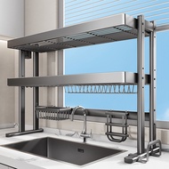 Kitchen Sink Rack Dish Drain Rack Above Sink Faucet Dish Storage Tidy-up Sink Rack