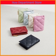 Charles and Keith Wallet With Box Mini Diamond Women WalletQuilted Multi-Card Slot Wallet Dompet Per