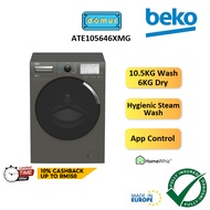 Beko Washer Dryer 2 in 1 Washing Machine Front Load Combo Mesin Basuh 10.5KG Wash 6KG Dryer 洗衣机烘干机 ATE105646XMG